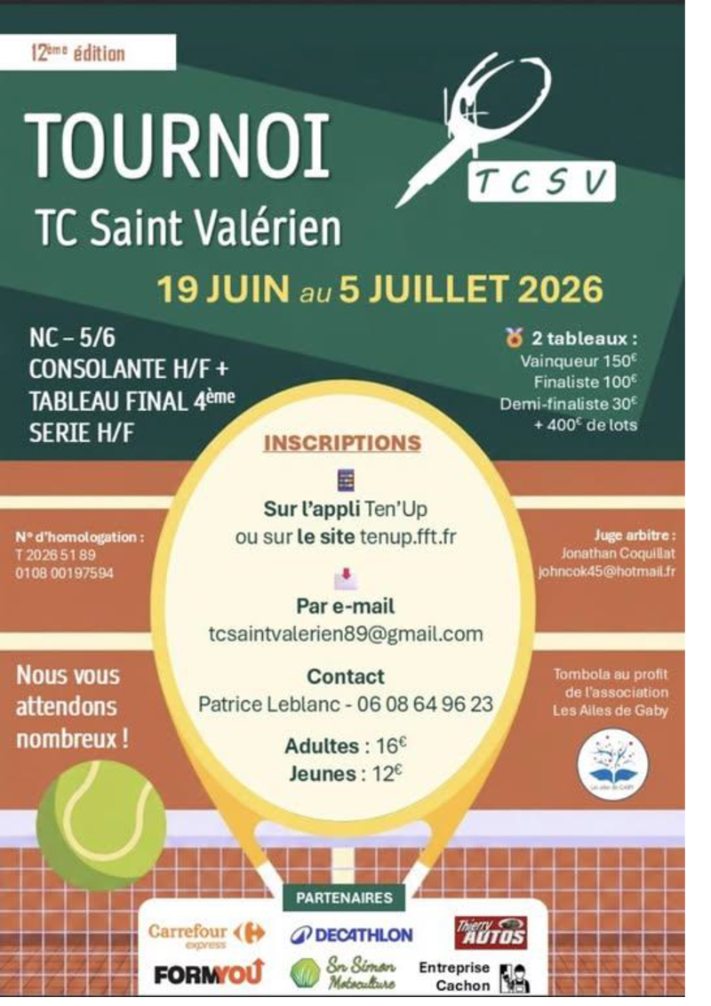 Tennis club de Saint Valérien